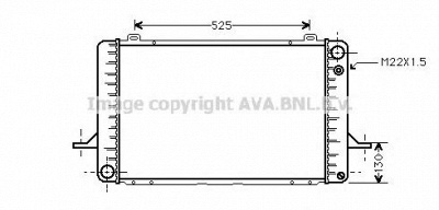 AVA QUALITY COOLING fd2052 -  Радиатор, охлаждение двигателя
